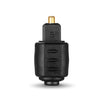Mini Optical Audio Adapter - 3.5mm Female Jack To Digital Toslink Male Plug - Black