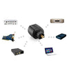 Mini Optical Audio Adapter - 3.5mm Female Jack To Digital Toslink Male Plug - Black