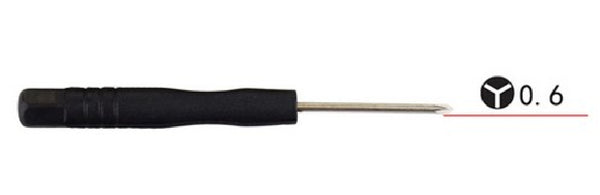 Mini Triangle Tri Wing Y 0.6 Precision Screw Driver for Electronic Products such as Apple Products - Black