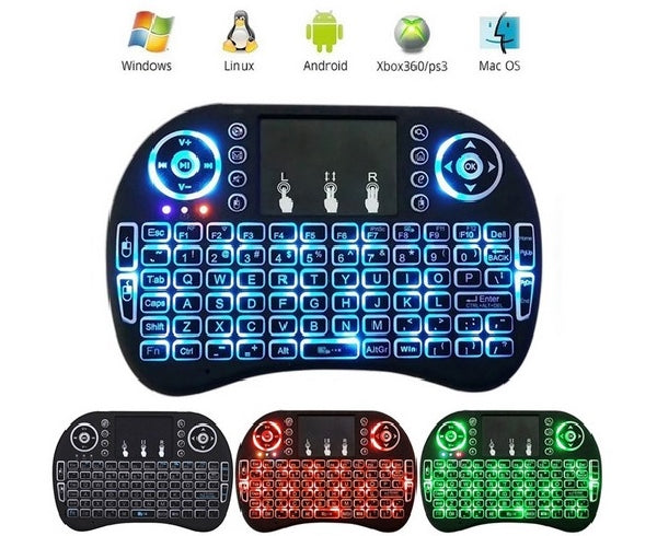 ! A ! Mini Wireless  2.4G Backlit Touchpad Keyboard with Mouse for PC/Mac/Android Box, Keyboards & Keypads, TGCP - TiGuyCo Plus
