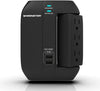 Monster Essentials Swivel Wall Tap Surge Protector - 6 AC - 2 USB-A - 1-Side Swivel Sockets - 1200 Joules -  Black