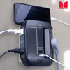 Monster Essentials Swivel Wall Tap Surge Protector - 6 AC - 2 USB-A - 1-Side Swivel Sockets - 1200 Joules -  Black