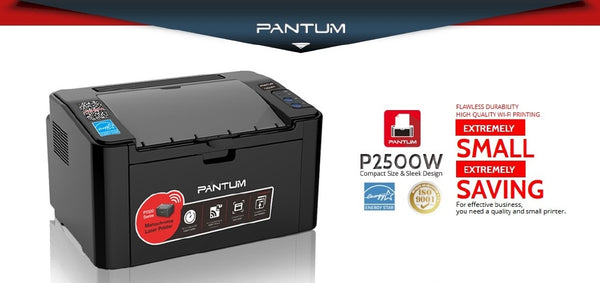 PANTUM - P2500W MONOCHROME LASER PRINTER - Print, Wi-Fi, Mobile Printing