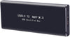 Adaptateur de boîtier de stockage externe PCI-e NGFF M.2 SSD 2280 vers USB 3.0 en aluminium - Noir 