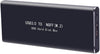 PCI-e NGFF M.2 SSD 2280 to USB 3.0 External Enclosure Storage Case Adapter Aluminium - Black