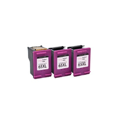 Compatible with HP 65XL Tri-Color - 3x Refills + 1x Prinhead - PREMIUM ink Compatible Ink Cartridges Pack