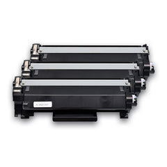 Compatible with Brother TN-760 Black - Premium Tone Compatible Toner - High Yield - Trio Pack - Yield 3K/ea