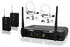 !     A     !    PYLE - PDWM3400 - Premier Series Professional UHF Microphone System with (2) Body-Pack Transmitters, (2) Headset & (2) Lavalier Microphones with Selectable Frequencies, Microphones, Pyle-Pro - TiGuyCo Plus