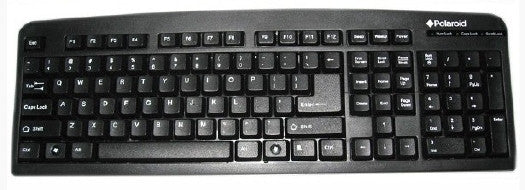 Polaroid Classic Desktop USB Wired Keyboard - English - Black, Keyboards & Keypads, POLAROID - TiGuyCo Plus