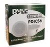 Pyle Pro PDICS6 - 120W, 6.5in Full Range In-Ceiling Flush Mount Enclosure Speaker System - One Piece - White, Speakers, Pyle - TiGuyCo Plus