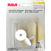 RCA Feed-Thru Bushings for Coaxial Cable - Indoor-Outdoor Use - White, Cable Ties & Organizers, RCA - TiGuyCo Plus