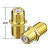 RECOTON Video Coaxial Cable Couplers - F/F Jacks - Gold Plated - Pack of 5, Splitters, Couplers & Adapters, Recoton - TiGuyCo Plus