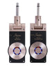 Rowin WS-20 2.4G Wireless Guitar Rechargeable Transmitter Receiver Set, 30 Meters Transmission Range Guitar Wireless System - Gold