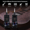 Rowin WS-20 2.4G Wireless Guitar Rechargeable Transmitter Receiver Set, 30 Meters Transmission Range Guitar Wireless System - Gold