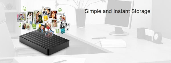 Seagate 2TB Expansion Portable Hard Drive - USB 3.0 - Black - STEA2000400, External Hard Disk Drives, Seagate - TiGuyCo Plus