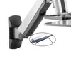 Single Display Sit-Stand Workstation Wall Mount for 13" to 32" LED/LCD Screens with Bonus Cleaner and CPU Mount