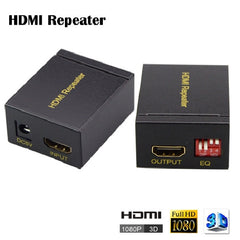 Speedex HDMI HDTV Repeater - 35M Signal Amplifier - Booster Adapter with Equalizer - Support 3D-COMPRESSED Audio for HD 1080P TV