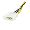 StarTech  6in 4 Pin to 8 Pin EPS Power Adapter with LP4 - F/M - EPS48ADAP