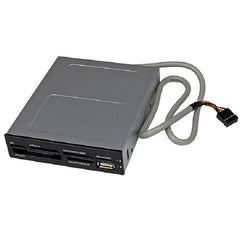 StarTech 3.5in Front Bay 22-in-1 USB 2.0 Internal Multi Media Memory Card Reader - Black
