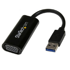 StarTech Slim USB 3.0 to VGA External Video Card Multi Monitor Adapter – 1920x1200 - 1080p - USB32VGAES