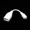 White OTG Micro USB Host Connector Cable for Samsung Galaxy S4 i9500 Galaxy S2 i