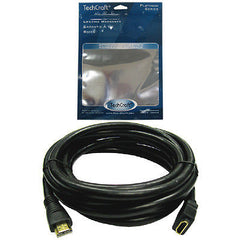 6 ft. TechCraft High-Speed HDMI 1.4 M/F Extension Cable with Ethernet - 24 AWG