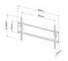 TECHly Slim Tilt 42-80in ECO Wallmount - VESA 800 x 400 - Black