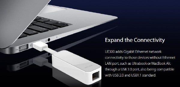 !  A  ! TP-LINK USB 3.0 to Gigabit Ethernet Network Adapter - White - UE300, , TP-LINK - TiGuyCo Plus