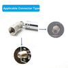 Telescopic FM Radio "F" Connection Antenna - Male "F" Connector - 75 Ohm FM Stereo Reception - Screw-In Type - Chrome - AN-248