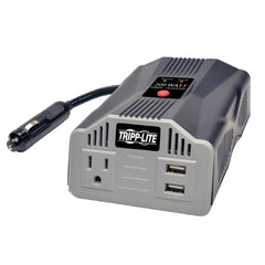 Tripp-Lite 200W PowerVerter Ultra-Compact Car Inverter with Outlet and 2 USB Charging Ports