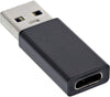 Adaptateur USB-C Type-C (USB 3.1) femelle vers USB 3.0 mâle - Noir