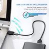 Adaptateur USB-C Type-C (USB 3.1) femelle vers USB 3.0 mâle - Noir