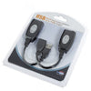 Adaptateur d'extension USB RJ45 jusqu'à 150 pieds de longueur - Cat5, Cat5e, Cat6 - Noir 