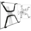 Adaptateur d'affichage universel pour supports/montages VESA - Prend en charge les moniteurs de 17" à 27" - 1 jeu - Noir