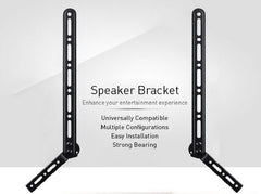 Universal Soundbar Bracket with Adjustable Arms Fits Displays 23" to 65" - Black