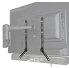 Universal Soundbar Bracket with Adjustable Arms Fits Displays 23" to 65" - Black
