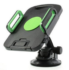 Universal 360-Degree Rotating Tablet PC Car Holder - Black and Green