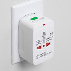 Universal Travel AC Adaptor All in One UK/US/AU/EU/CA Multi Plug - White