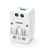 Universal Travel AC Adaptor All in One UK/US/AU/EU/CA Multi Plug - White, Travel Adapters & Converters, Various - TiGuyCo Plus