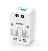 Universal Travel AC Adaptor All in One UK/US/AU/EU/CA Multi Plug - White, Travel Adapters & Converters, Various - TiGuyCo Plus