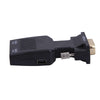 !     A     !    VGA Male to HDMI Female Video and Audio Converter - 1080P - Stereo Audio - USB Powered - Black, Converter, TGCP - TiGuyCo Plus