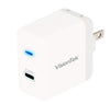 20W VisionTek USB-C Power Adapter - White Beige