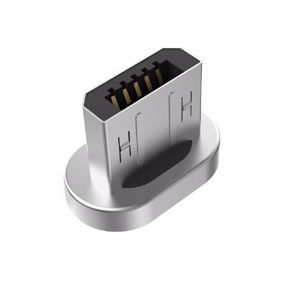 WSKEN Original Mini 1 et Mini 2 - Connecteur métallique magnétique MicroUSB pour Android - Argent 