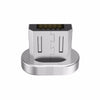 WSKEN Original Mini 1 et Mini 2 - Connecteur métallique magnétique MicroUSB pour Android - Argent 