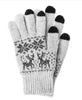 Winter Touch Gloves for Capacitive Touchscreen Devices - Light Grey, Red or Dark Grey