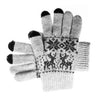 Winter Touch Gloves for Capacitive Touchscreen Devices - Light Grey, Red or Dark Grey