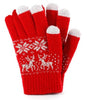 Winter Touch Gloves for Capacitive Touchscreen Devices - Light Grey, Red or Dark Grey