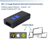 Wireless Auto Sense Mini Pocket Laser Barcode Scanner - Bluetooth 4.0 - 1D CCD - Windows - Android - iOS - OS System