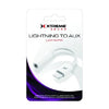 XTREME 8-Pin to 3.5mm Audio Auxiliary Adapter - White