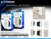 Xtreme 4.2A In-Wall Outlet with Dual USB Ports - White